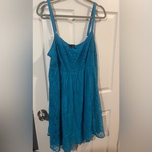Torrid size 2x turquoise dress new with tags